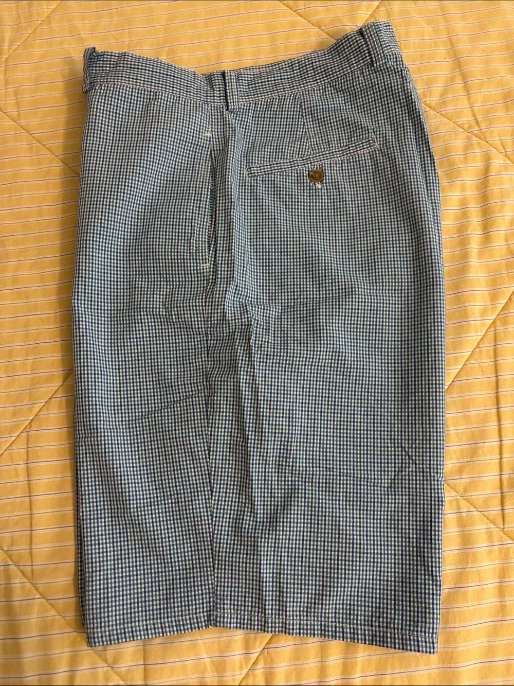 GAP Lightweight Blue Gingham Bermuda Shorts